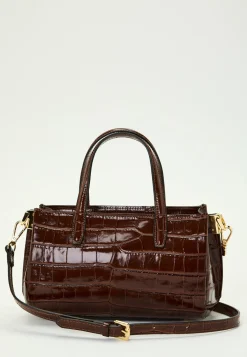 Ancona Glossy Croco Bag