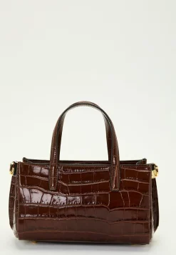 Ancona Glossy Croco Bag
