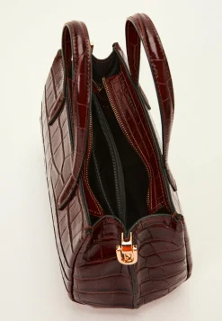 Ancona Glossy Croco Bag
