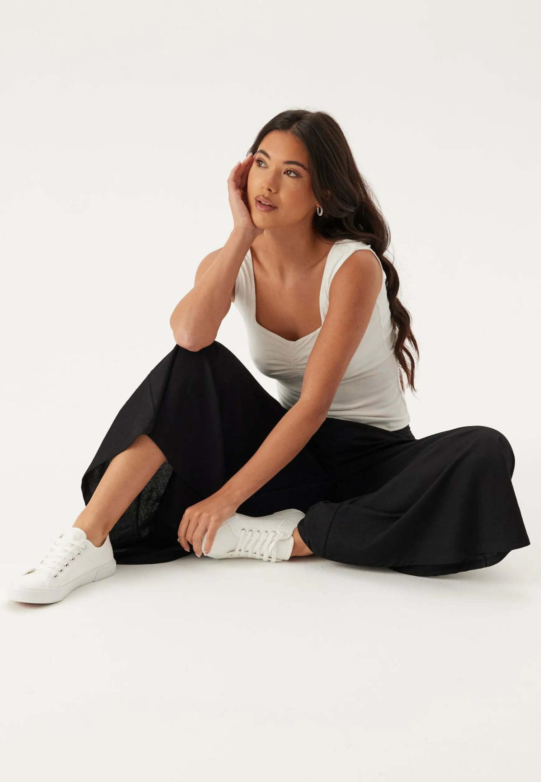 Ankle Soft Wide Leg Pants