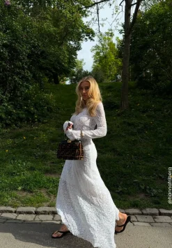 Asymmetric Lace Skirt