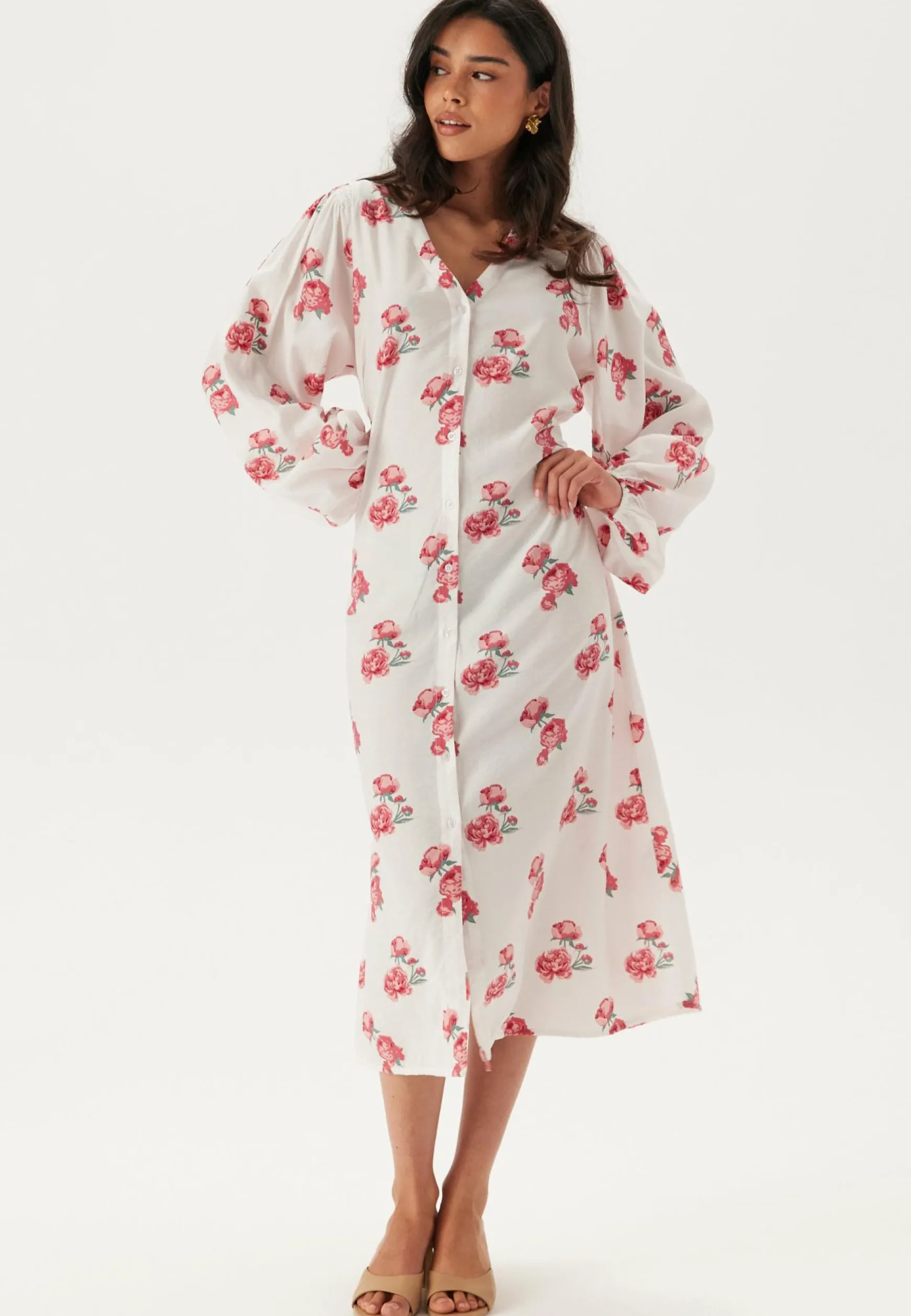 Balloon Sleeve Dress