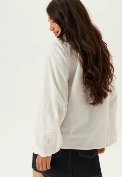 Broderie Anglaise Tie Blouse