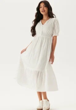 Broderie Anglaise V-Neck Dress