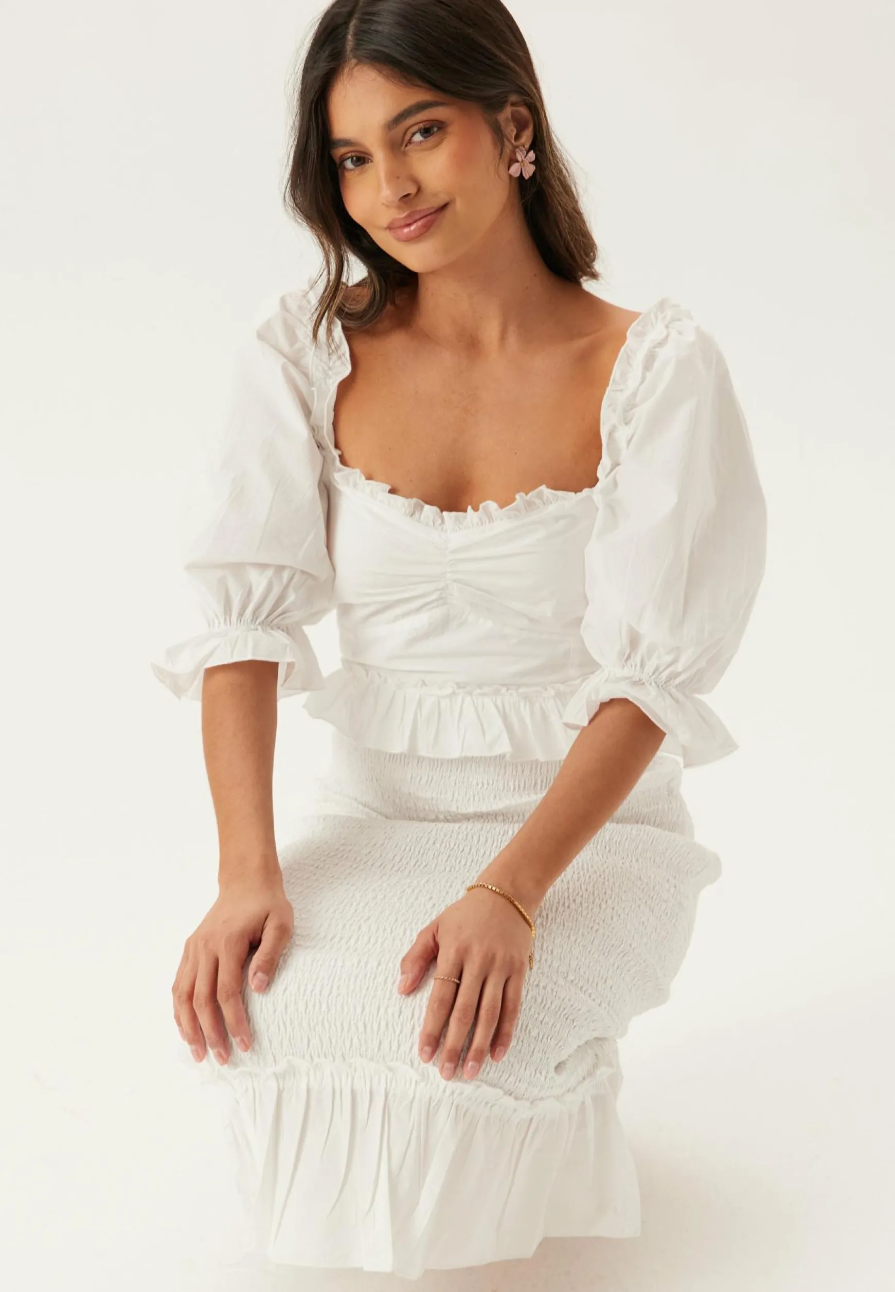 Bustier Smock Ankle Dress
