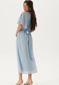 Butterfly Sleeve Midi Dress