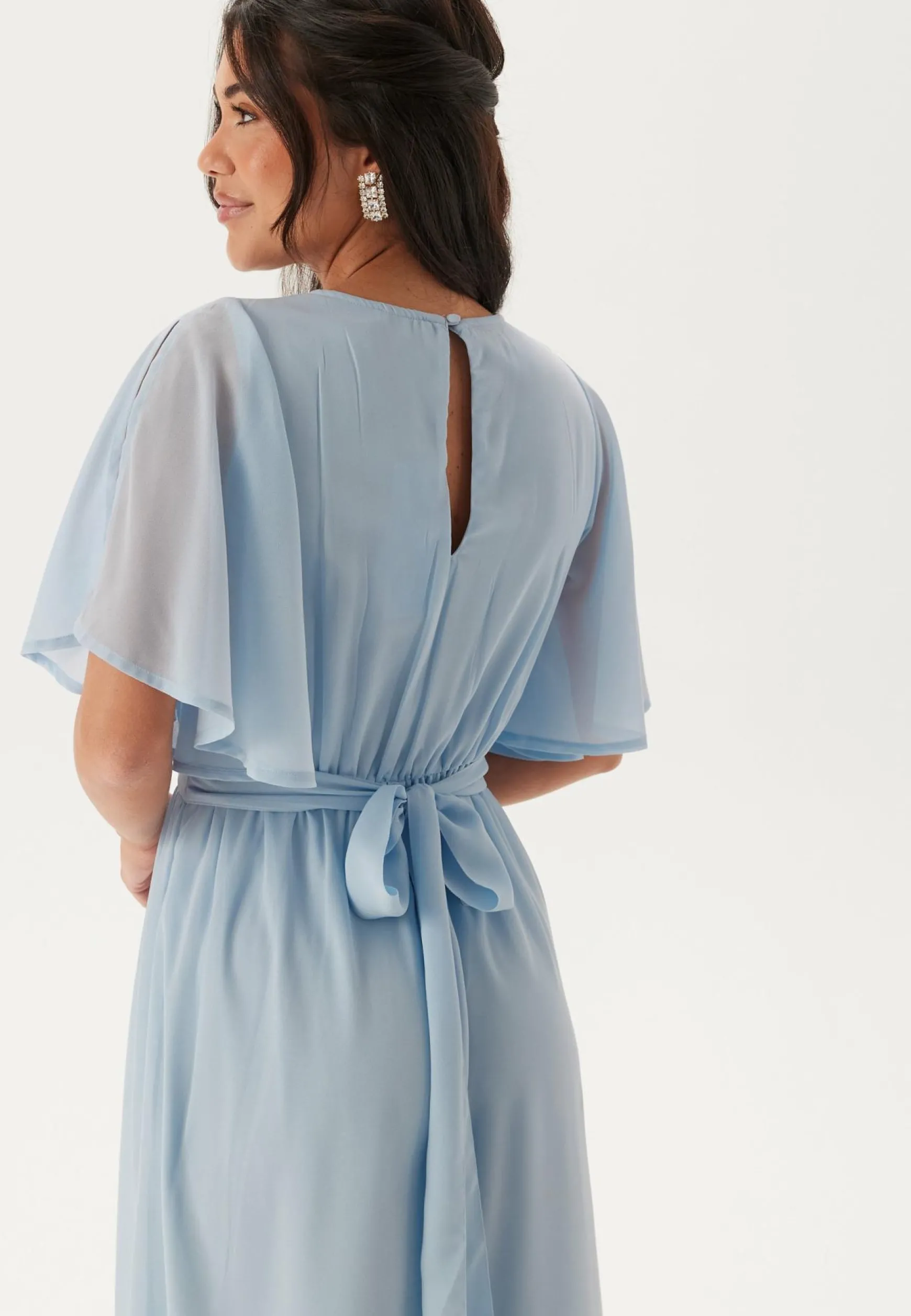 Butterfly Sleeve Midi Dress