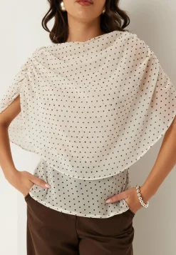 Cape Sleeveless Blouse