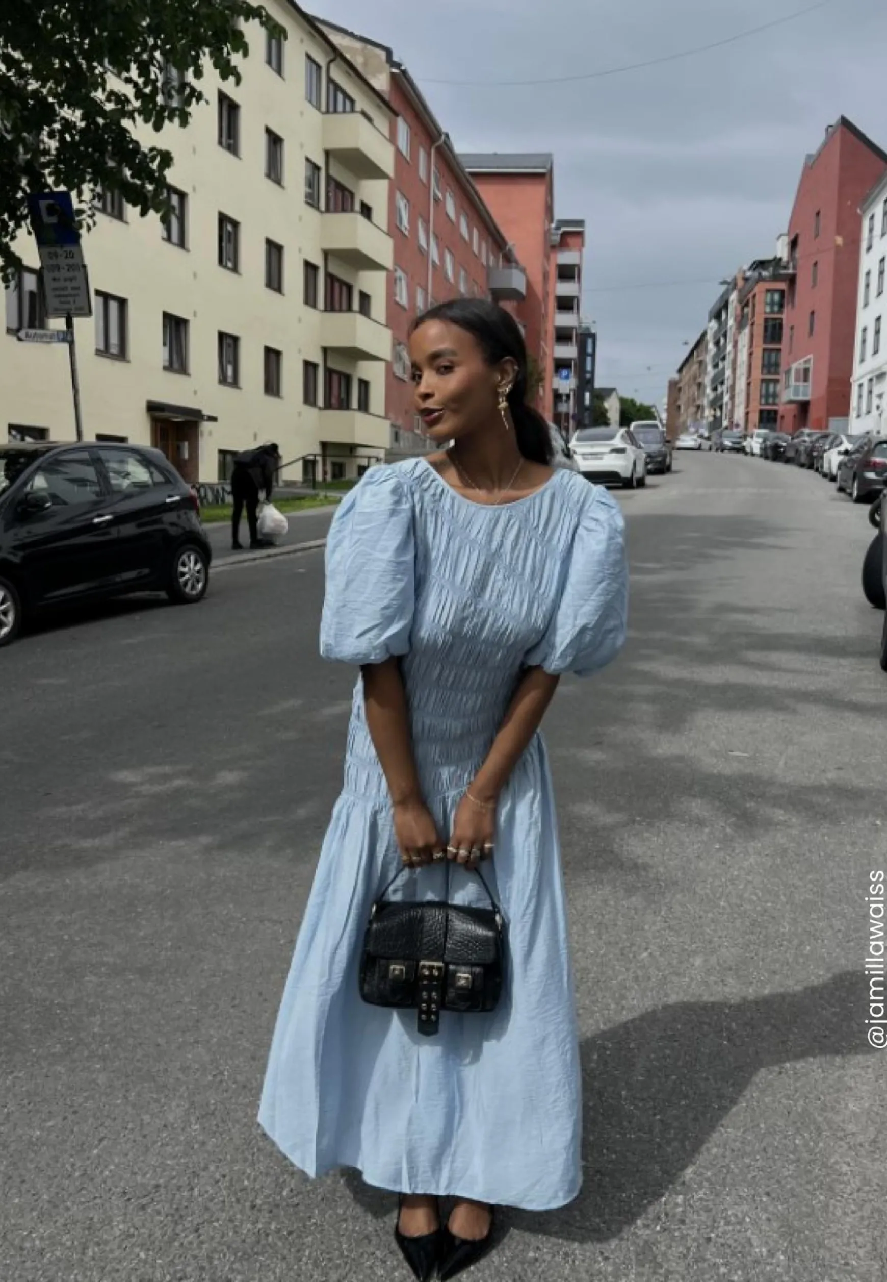 CC Puff Sleeve Smock Dress
