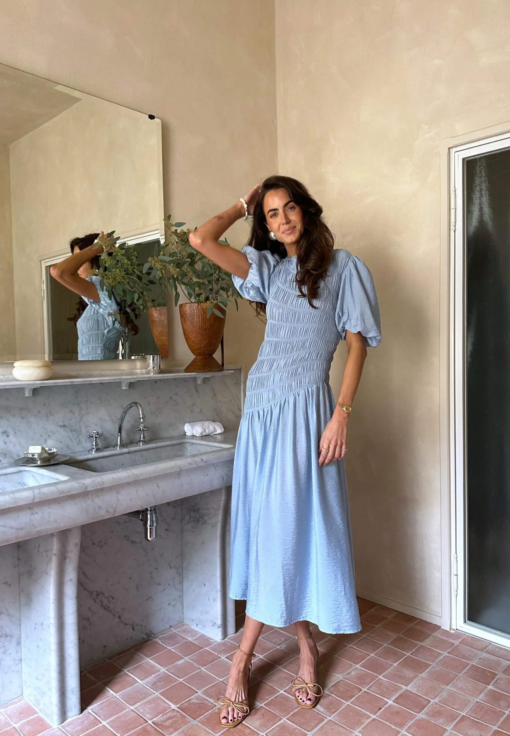 CC Puff Sleeve Smock Dress