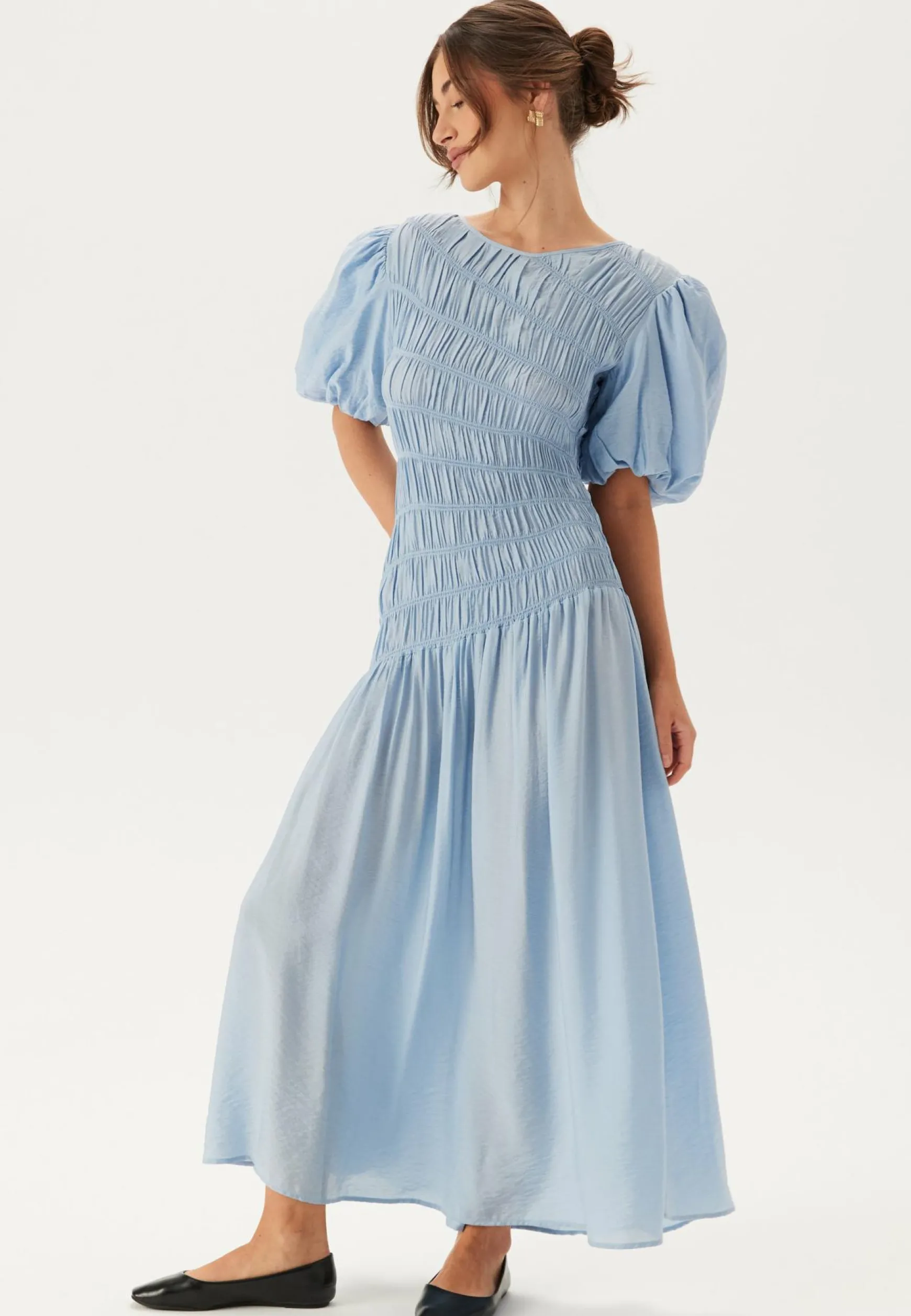 CC Puff Sleeve Smock Dress