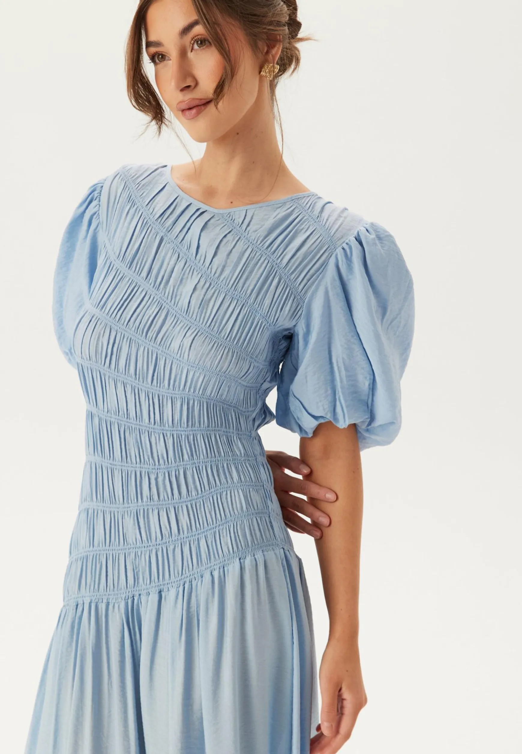 CC Puff Sleeve Smock Dress
