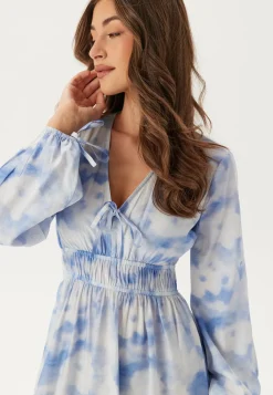 CC V-neck Viscose Strap L/S Dress