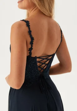 Chiffon Rhinestone Evening Dress