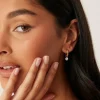 Como Hoop Earring Crystal