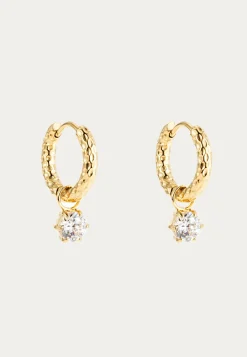 Como Hoop Earring Crystal