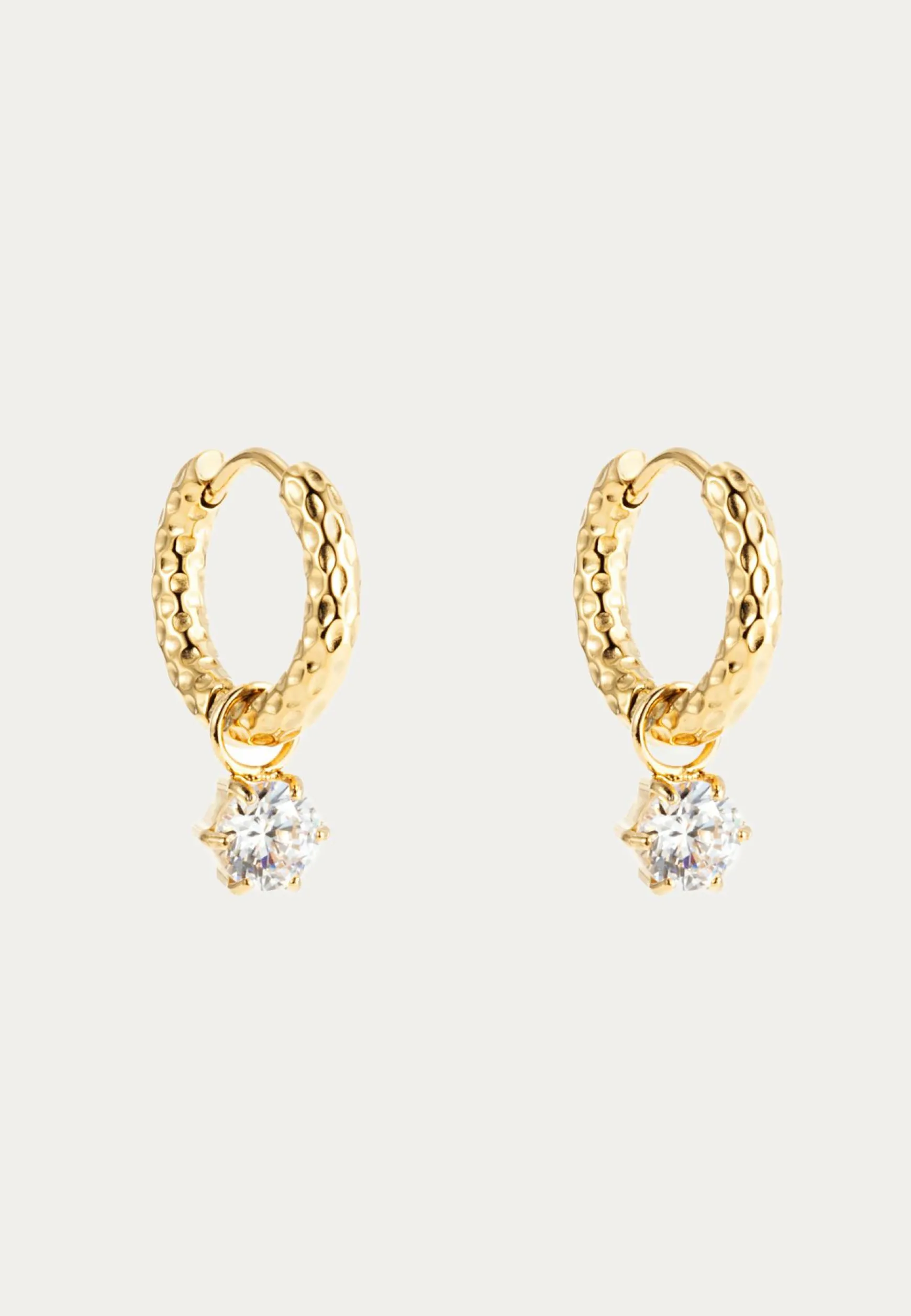 Como Hoop Earring Crystal