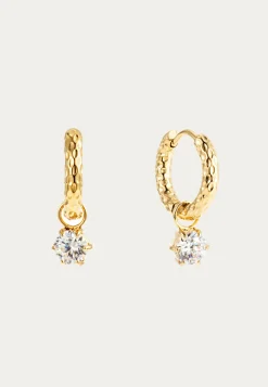 Como Hoop Earring Crystal