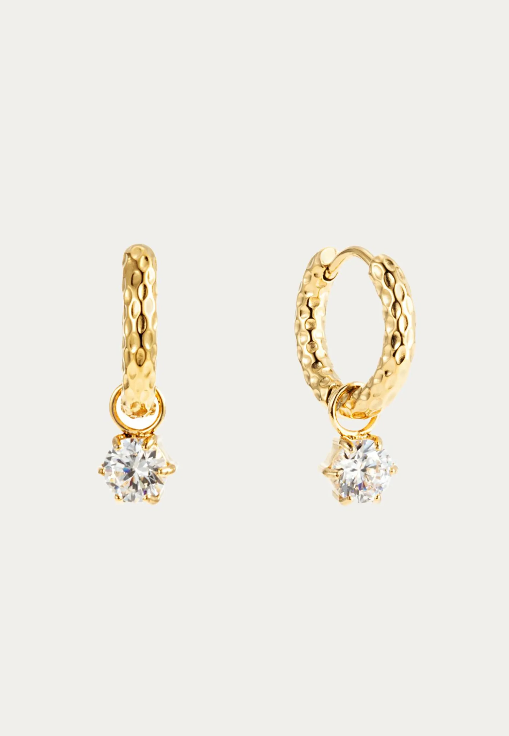 Como Hoop Earring Crystal