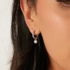 Como Hoop Earring Crystal
