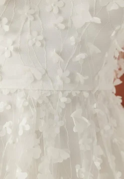 3D Floral V-neck Dress