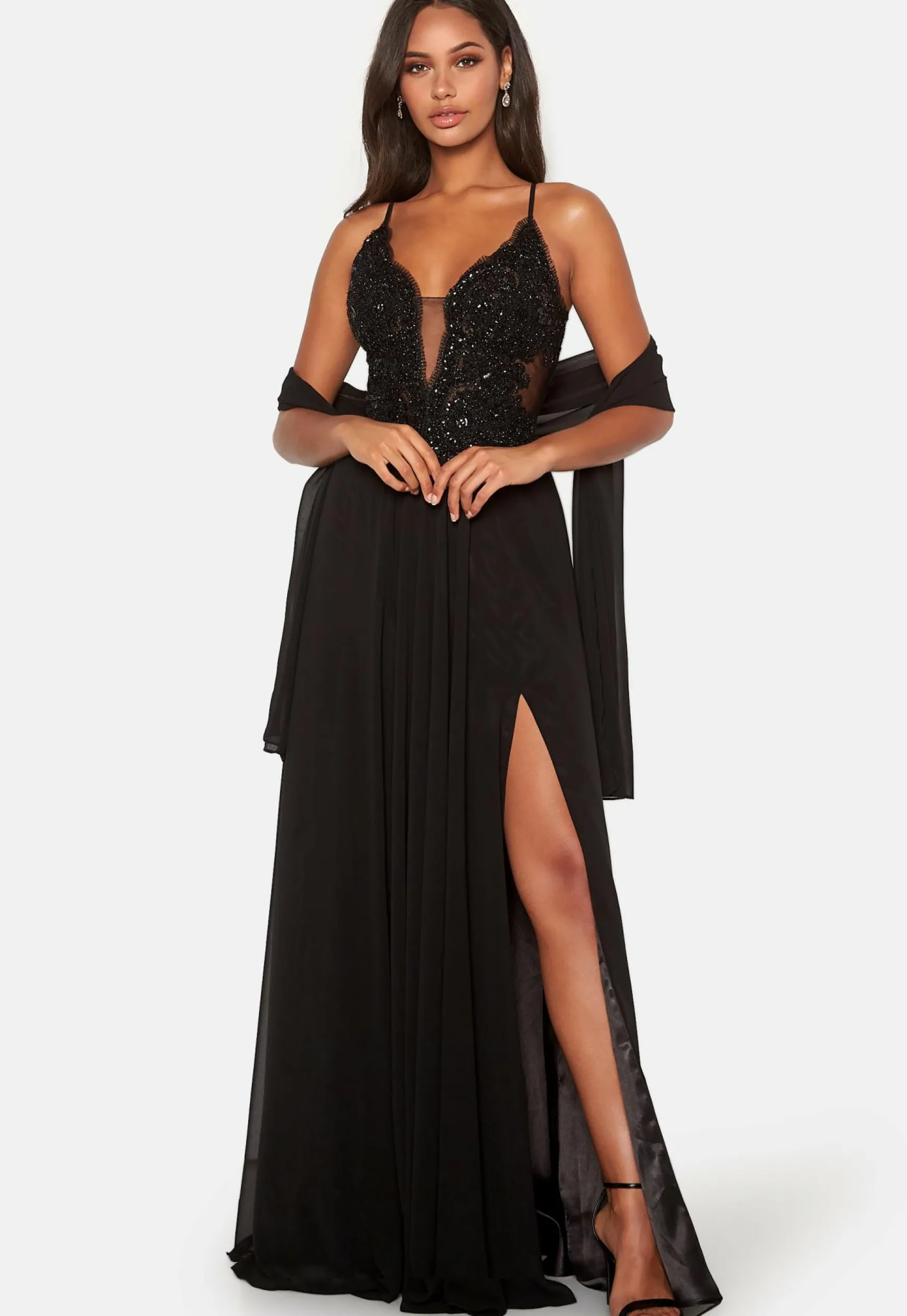 Embellished Prom Dress