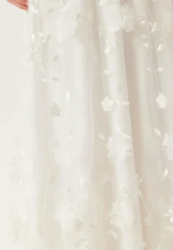 Embroidered Floral Wedding Gown