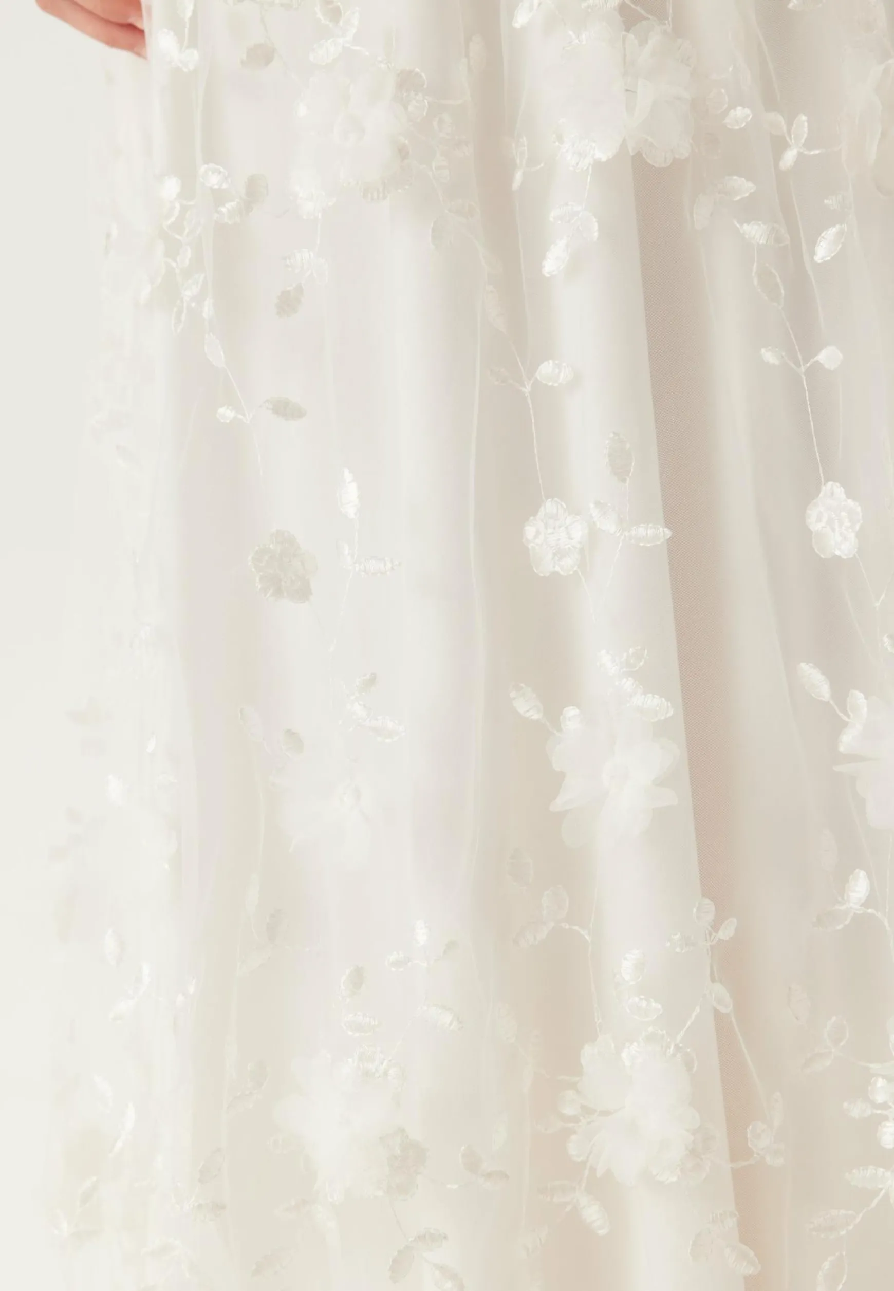 Embroidered Floral Wedding Gown