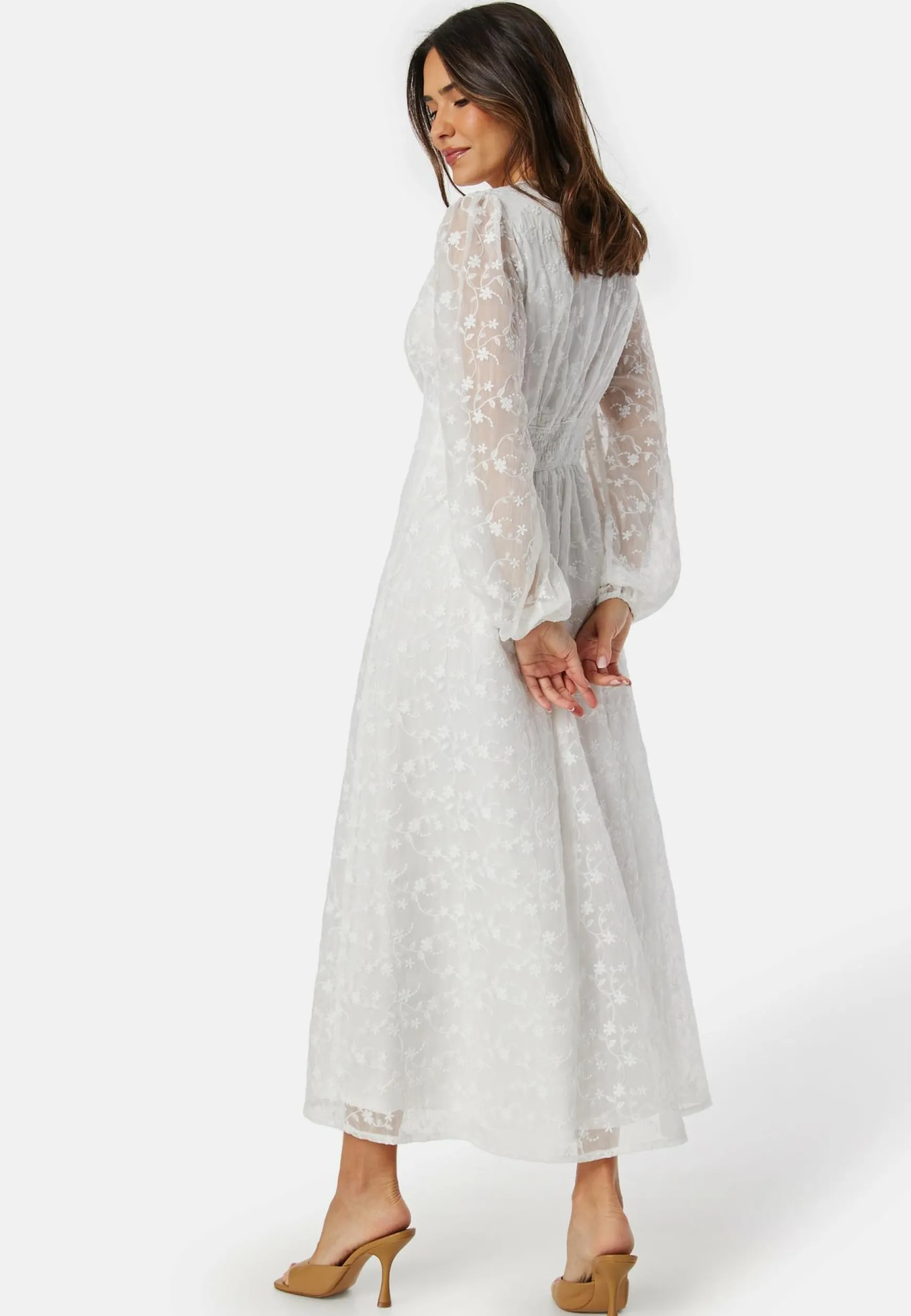 Embroidered Midi Dress