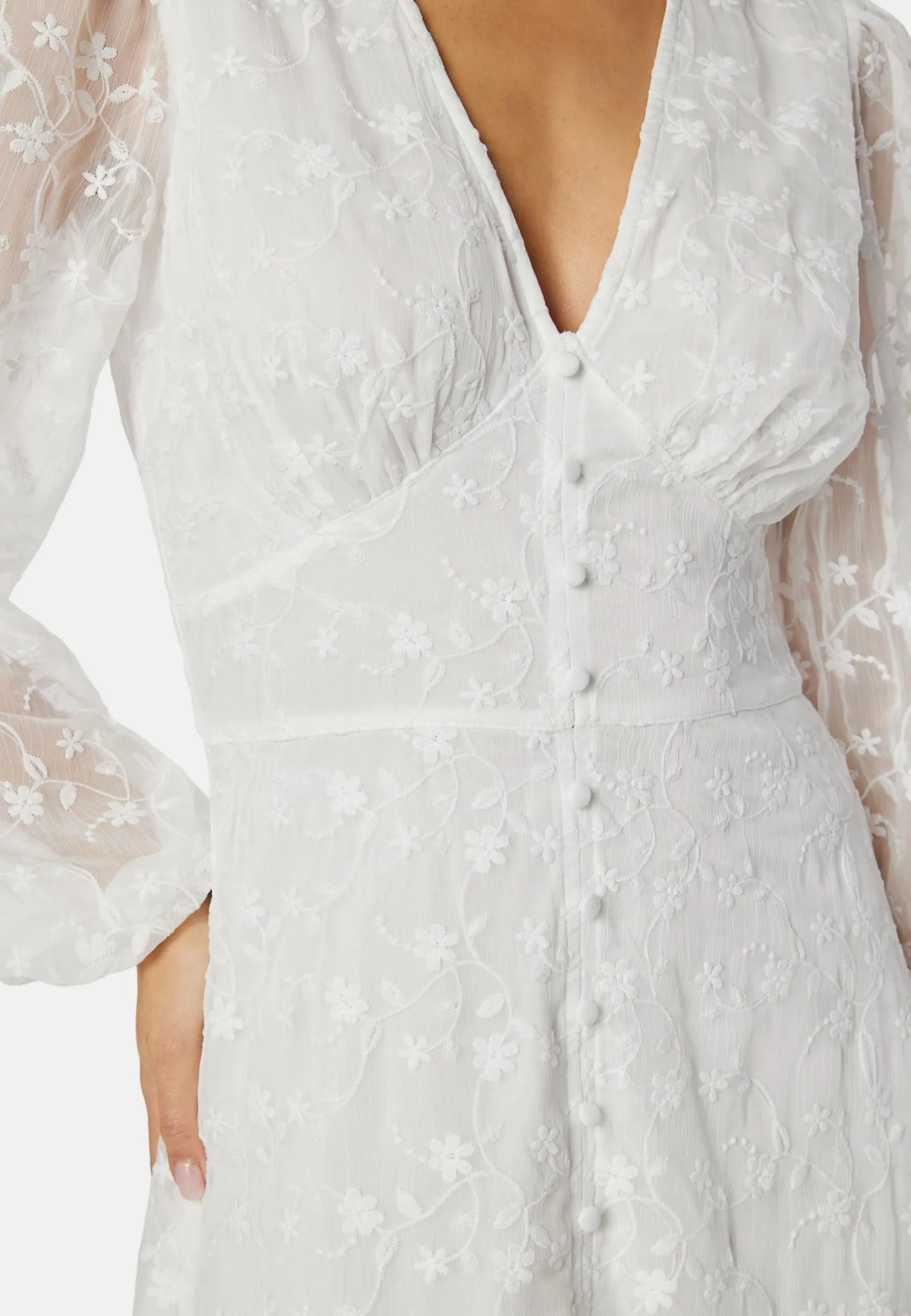 Embroidered Midi Dress