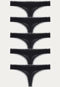 Essential Cotton Thong 5-pack