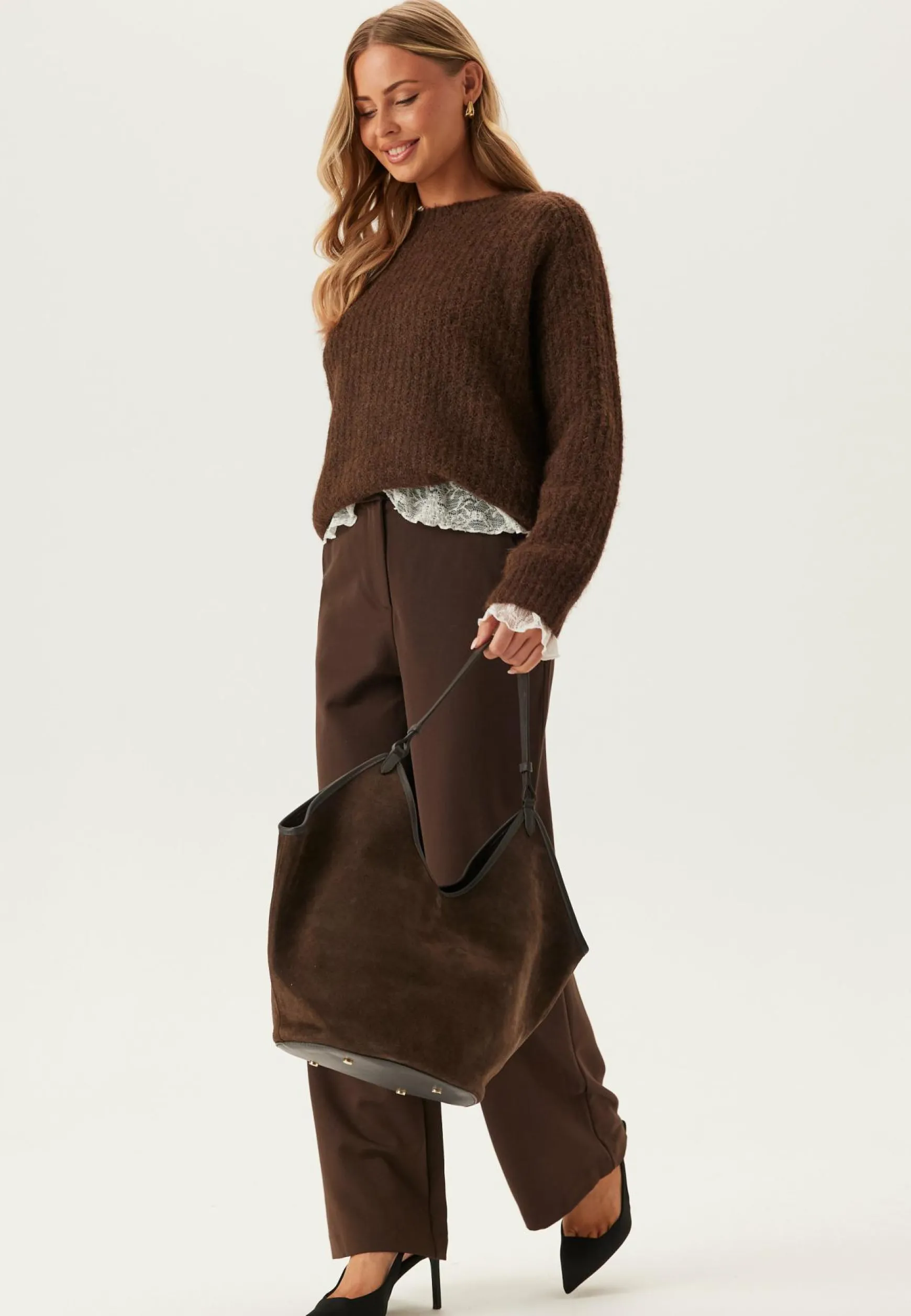 Ferrara Suede Shopping Bag