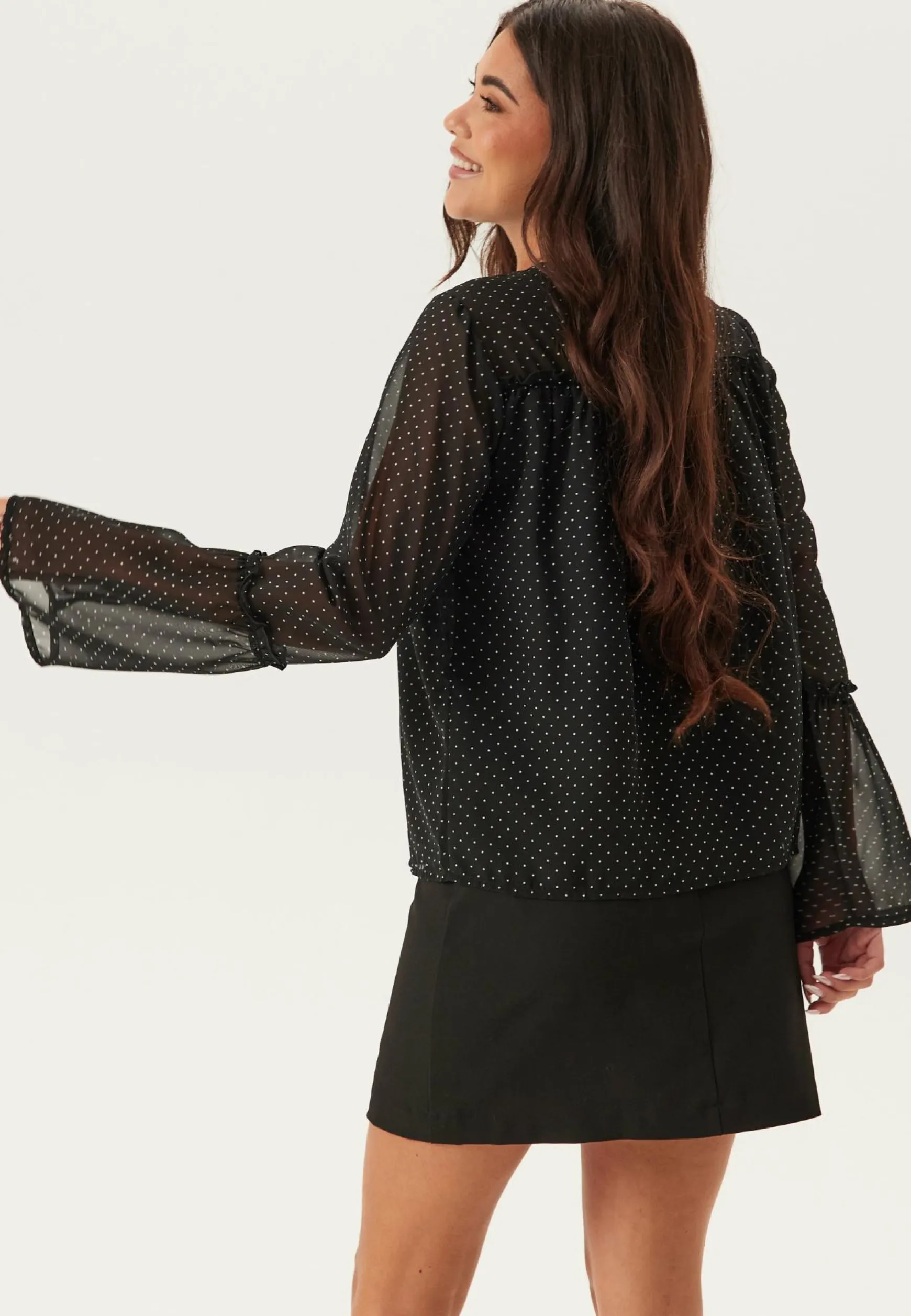 Flounce Sleeve Blouse