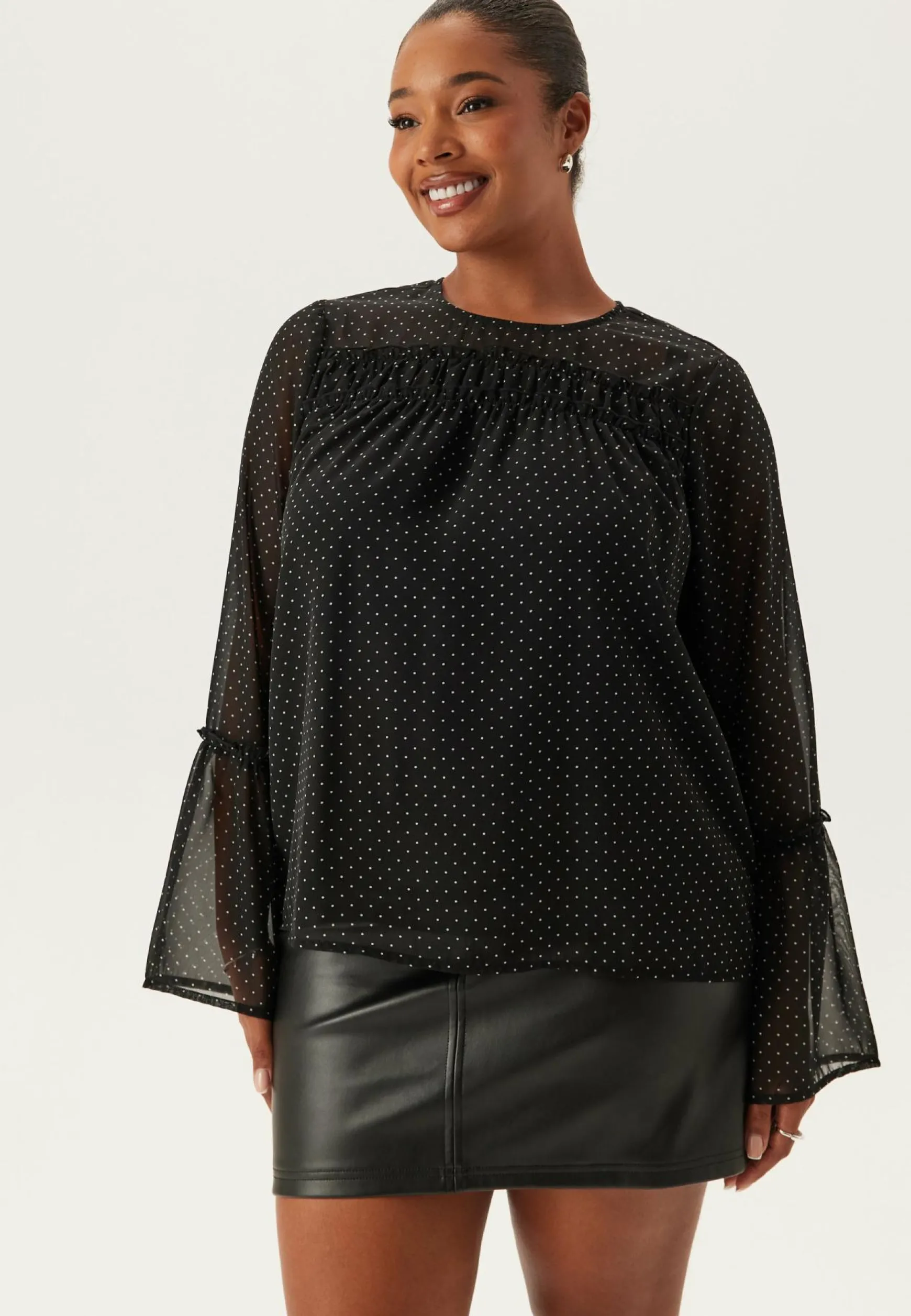 Flounce Sleeve Blouse