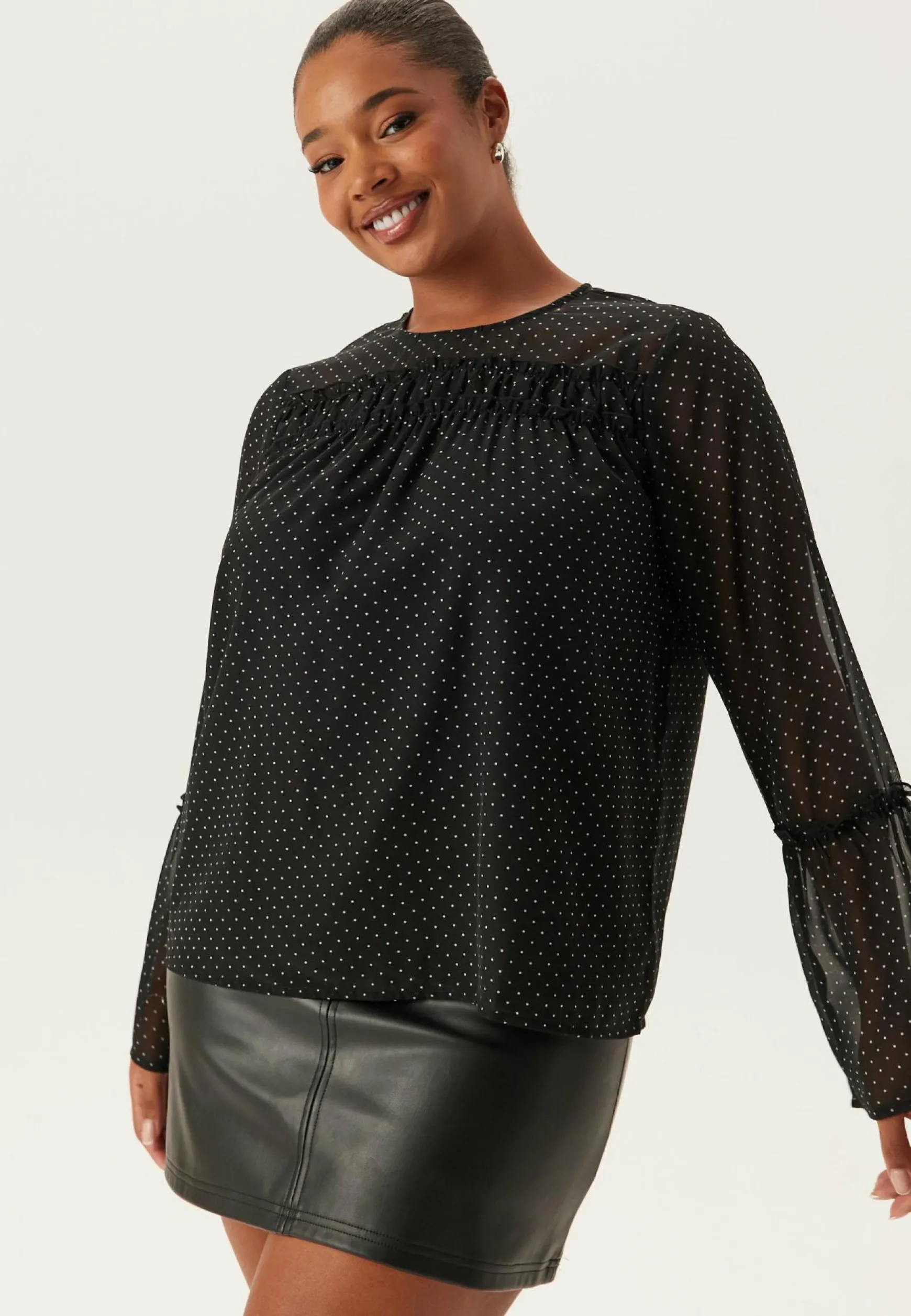 Flounce Sleeve Blouse