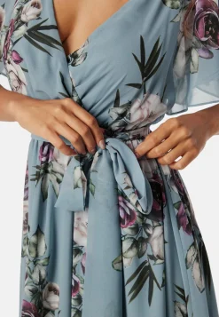 Flutter Floral Midi Dress