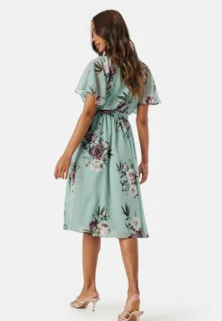 Flutter Floral Midi Dress