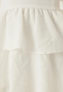 Frilled Sleeve Short Dress