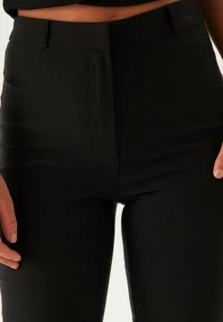High Waist Stretchy Flared Trousers