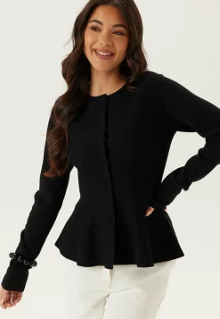 Knitted Peplum Cardigan
