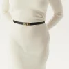 Leather Belt With Turn Lock