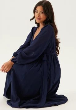 Long Sleeve Chiffon Dress