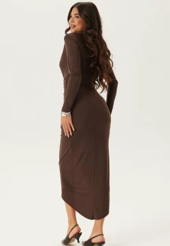 Long Sleeve Rouch Dress