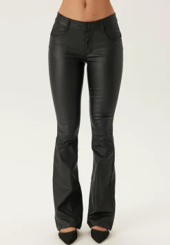 Low Waist Push-up Coated Jeans