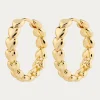 Maeve Hoop Earrings Gold-plate