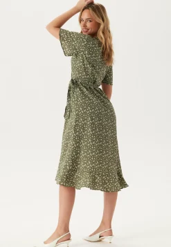 Midi Butterfly Wrap Dress