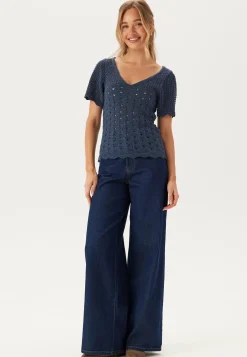 Onlbecca Life Ss V-neck Top Kn