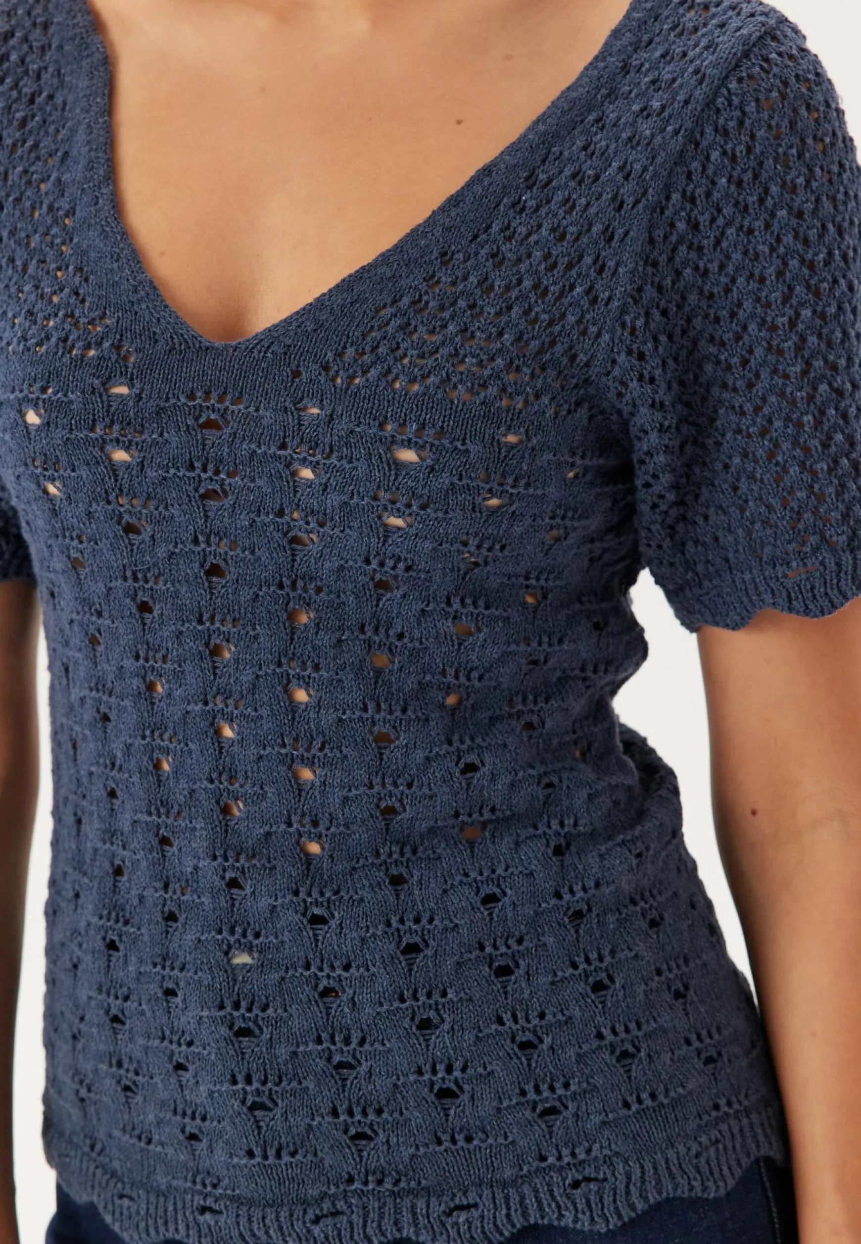 Onlbecca Life Ss V-neck Top Kn