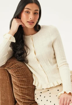 Onlibi Ls O-neck Frill Cardi