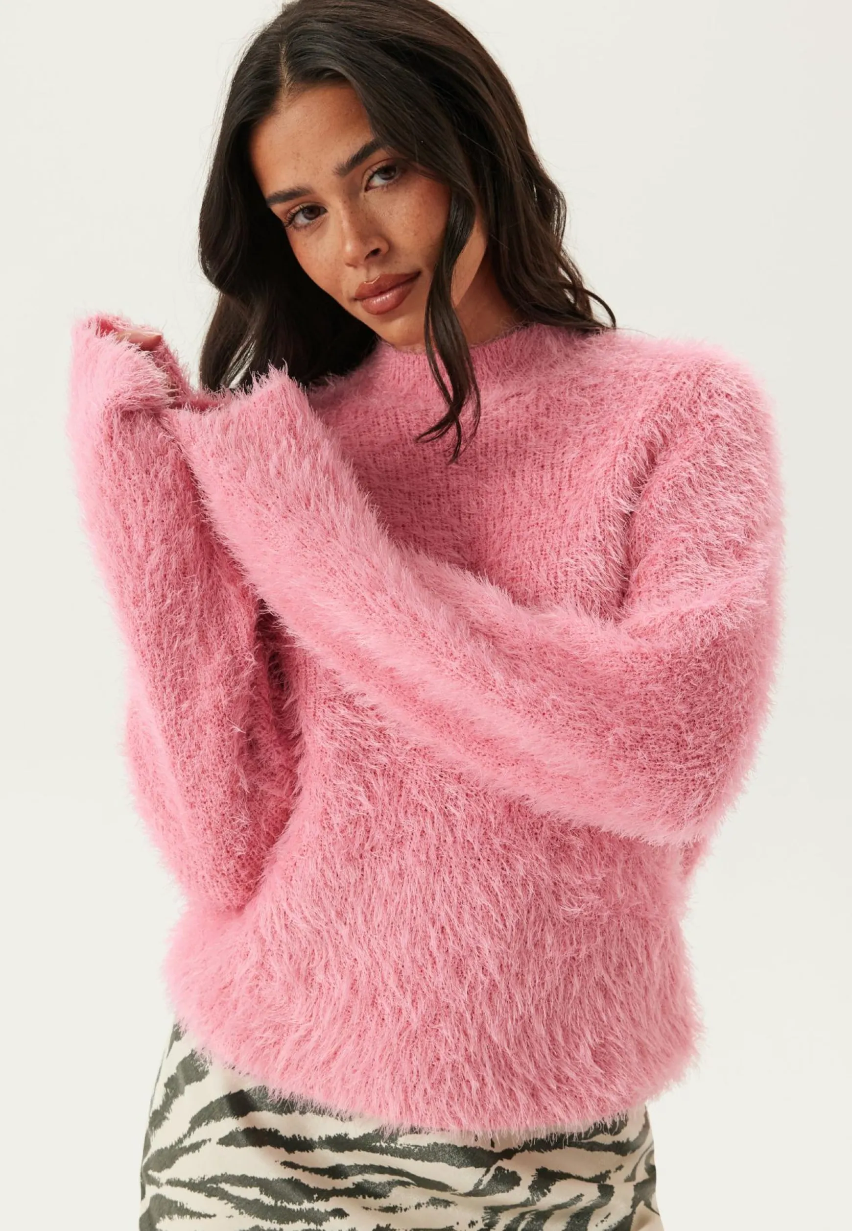 Onllulu Ls Rib Highneck Cc Knt